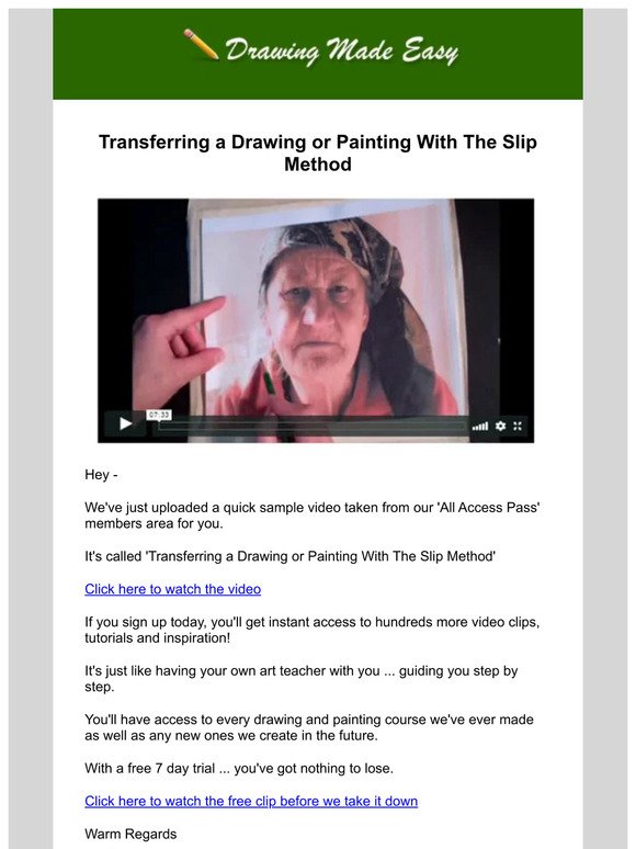 — - transferring a drawing with the Slip Method [VIDEO]