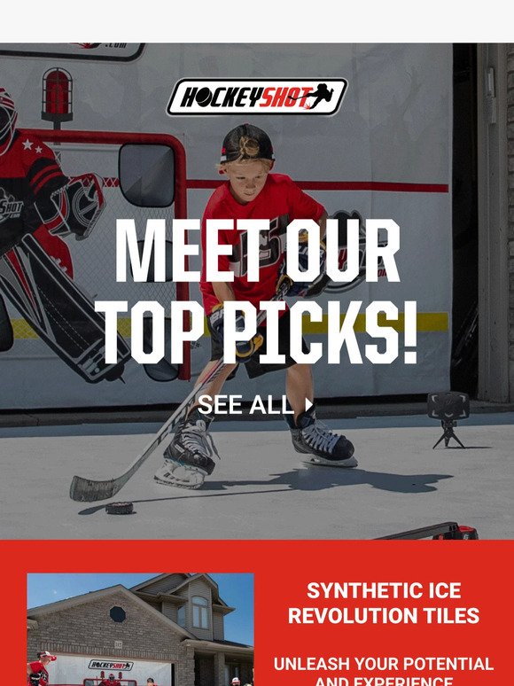 Elevate your skills with HockeyShot's best-selling gear!