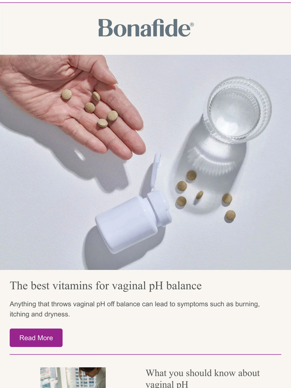 Bonafide Premium Rate Balance pH With These Vitamins Milled