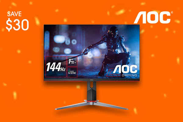 AOC CQ27G2 27" 144Hz QHD FreeSync VA Curved Gaming Monitor