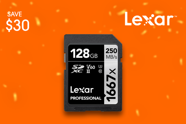 Lexar 128GB Professional 1667x UHS-II SDXC Memory Card