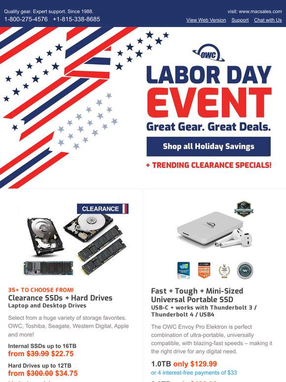 😎🇺🇸Just Added! Labor Day Deals on Gear + Upgrades You Crave...