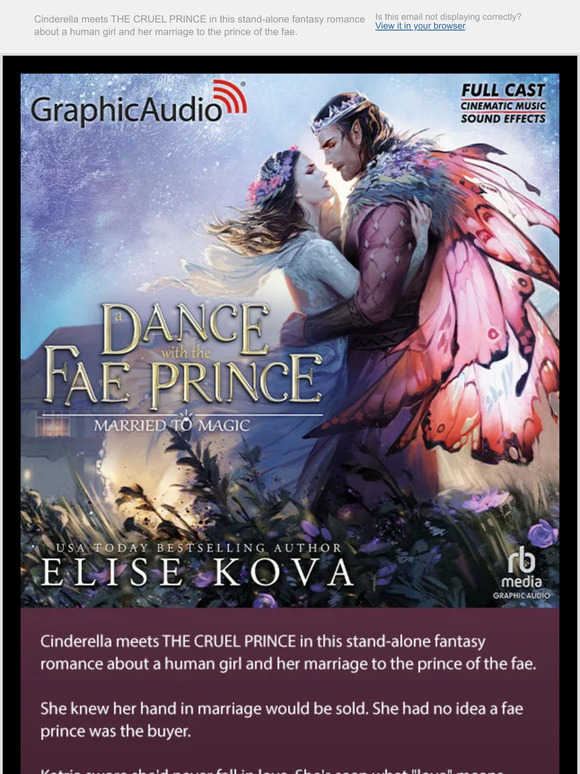 GraphicAudio Cinderella meets THE CRUEL PRINCE in this standalone