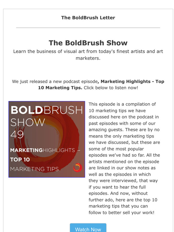 New Podcast Episode: Marketing Highlights - Top 10 Marketing Tips
