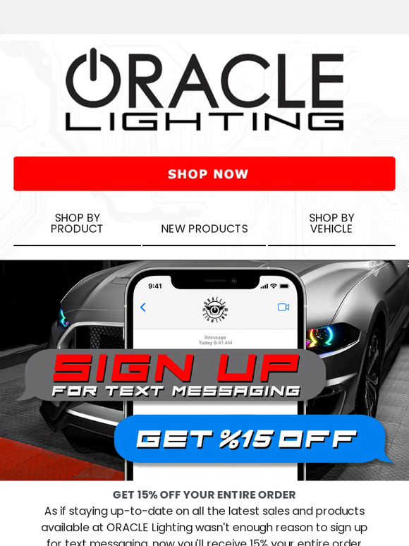 Sing Up For Text Messaging and Get 15% OFF‼️