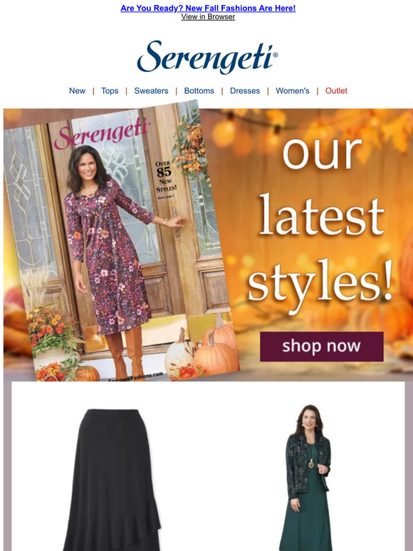 Serengeti Fashions Want to Update Your Wardrobe for Fall? Shop Our New