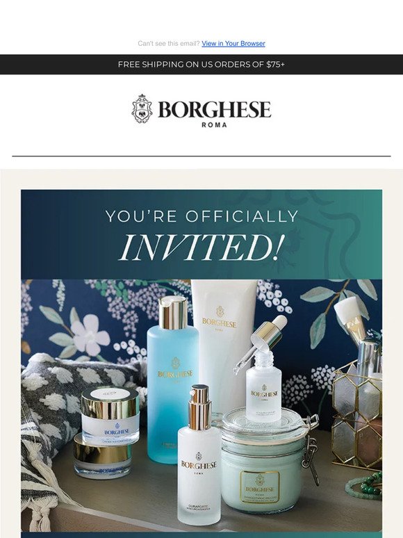 New Borghese Rewards: Join, Shop and Enjoy!