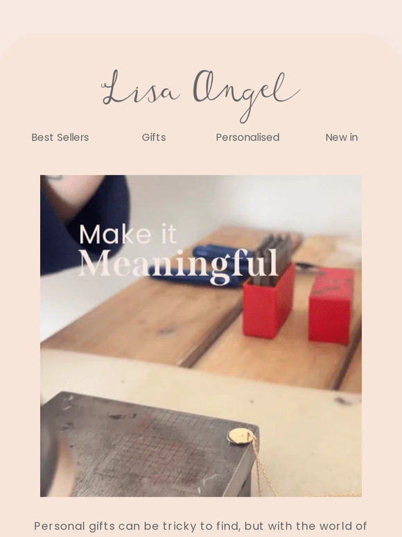 Get sentimental with personalised gifts ✨