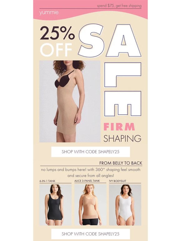 Firm Shaping Solutions for 25% Off