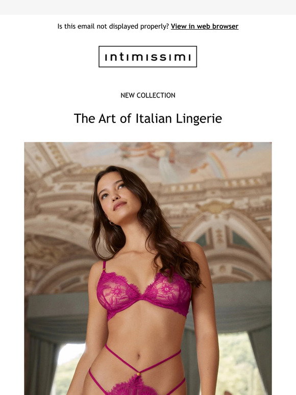 L'Art of Italian Lingerie nella nuova collezione Intimissimi AI 2023 - La  Voce dei Brand