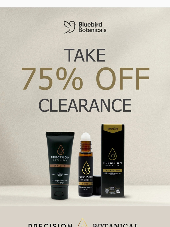 Clearance Alert: 75% off Precision Botanical Topicals