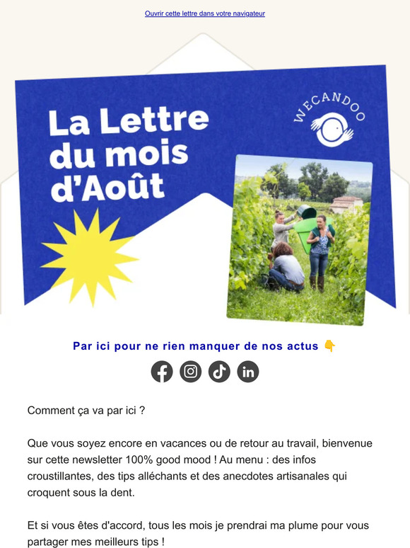 Vous avez reçu une lettre de Chloé 📩