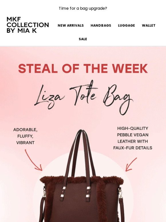 Steal the Deal on our Beautiful Liza Tote Bag 😍