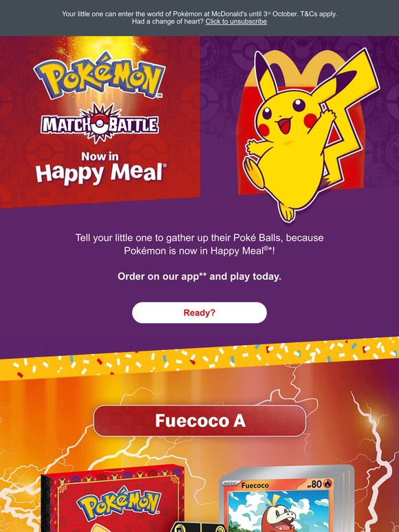 McDonald's UK Pokémon is now in Happy Meal®! ⚡ Milled