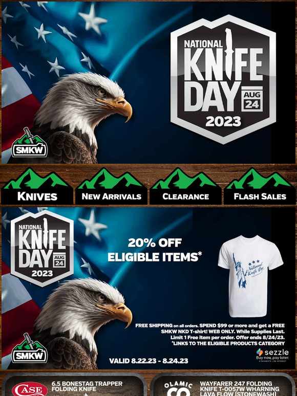 Smoky Mountain Knife Works Celebrate National Knife Day WITH US! Milled