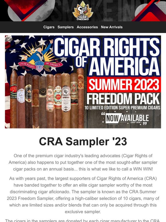 The CRA 2023 Freedom Sampler - Now Available