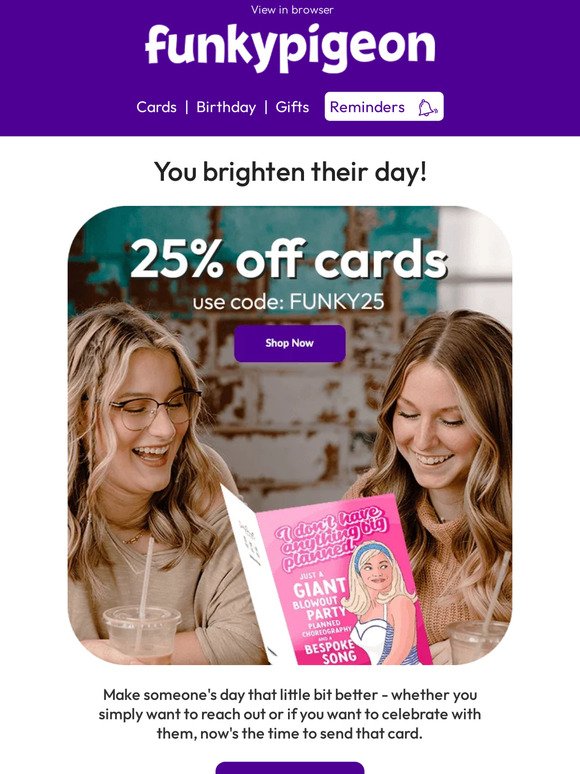 Buy your next card here – now with 25% off 👏