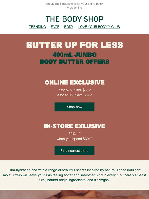 Jumbo Body Butter Offer* inside 🤩