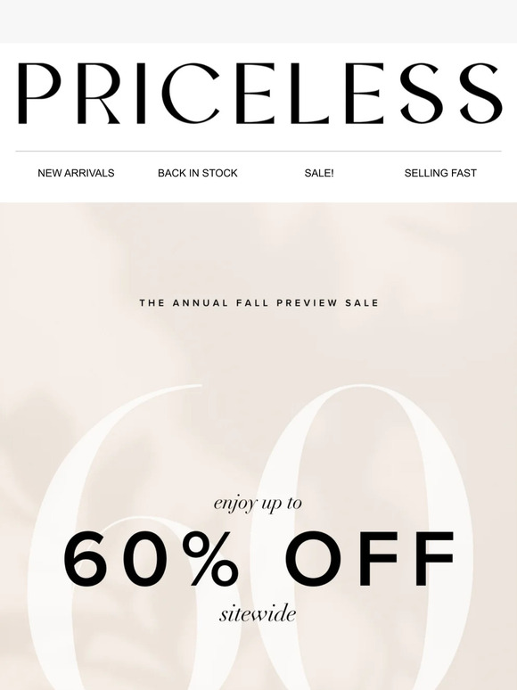 Grab 60% OFF SITEWIDE! ⏰