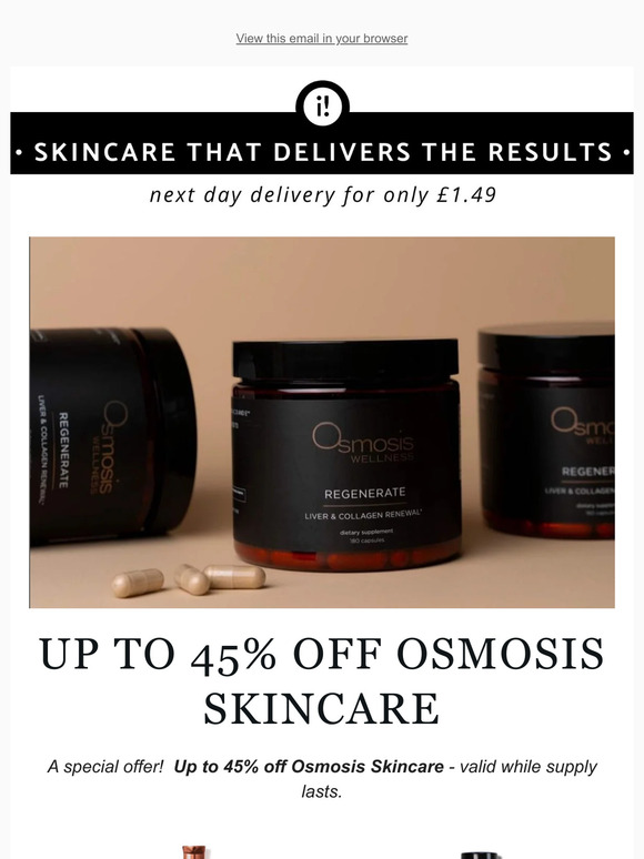 Up to 45% off Osmosis Skincare 😍
