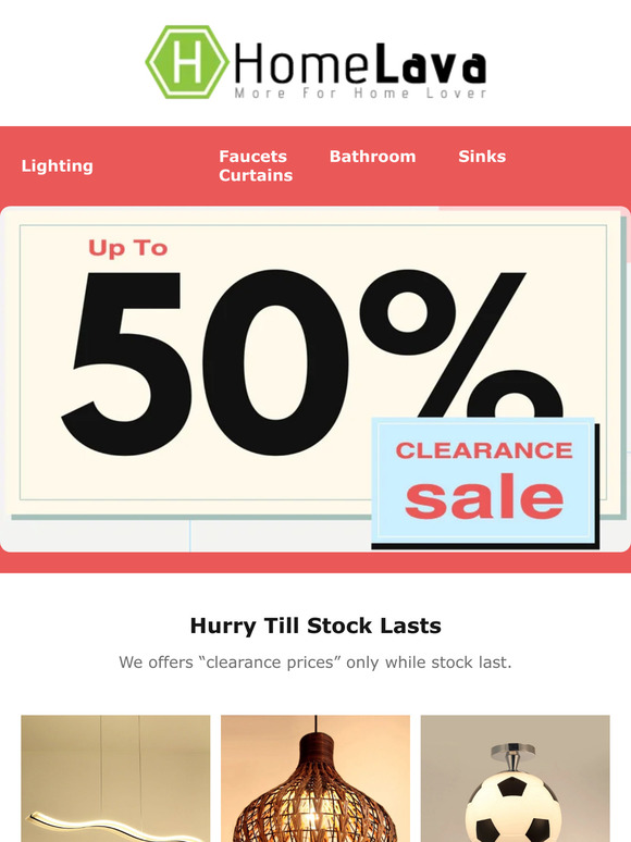 [HomeLava] Clearance Sale! Up To 50% OFF!