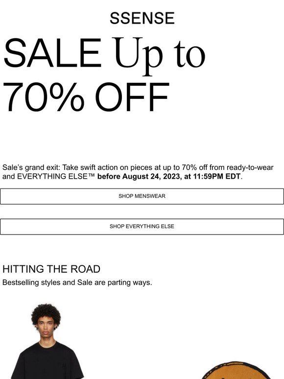 Ends Today: Sale Up to 70% Off