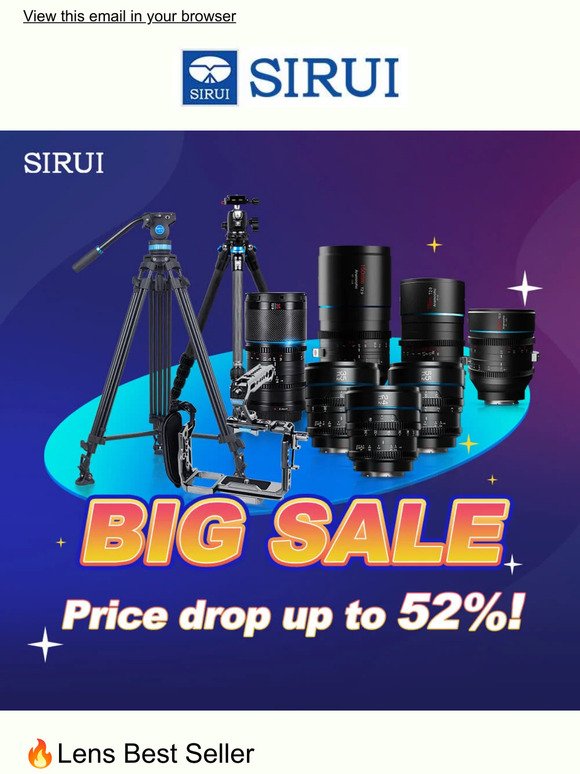 🎉SIRUI Big Sale! - Don't Miss Out!