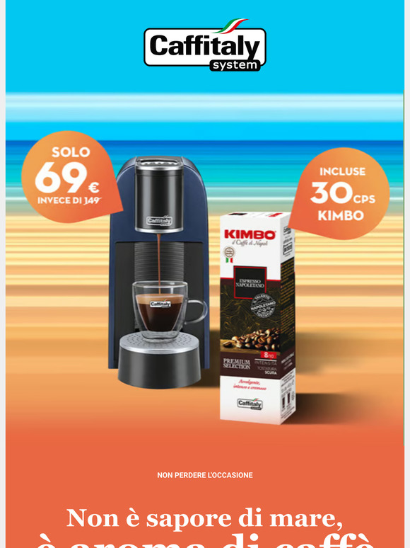 Macchina Iris Caffitaly System a 49 € con 20 € di buono capsule