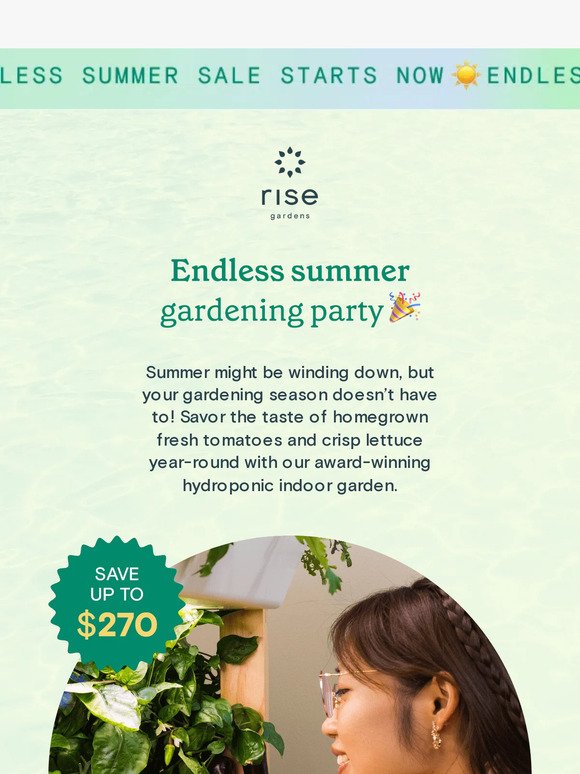 ⭐ Celebrate and save up to $270 on gardens ⭐