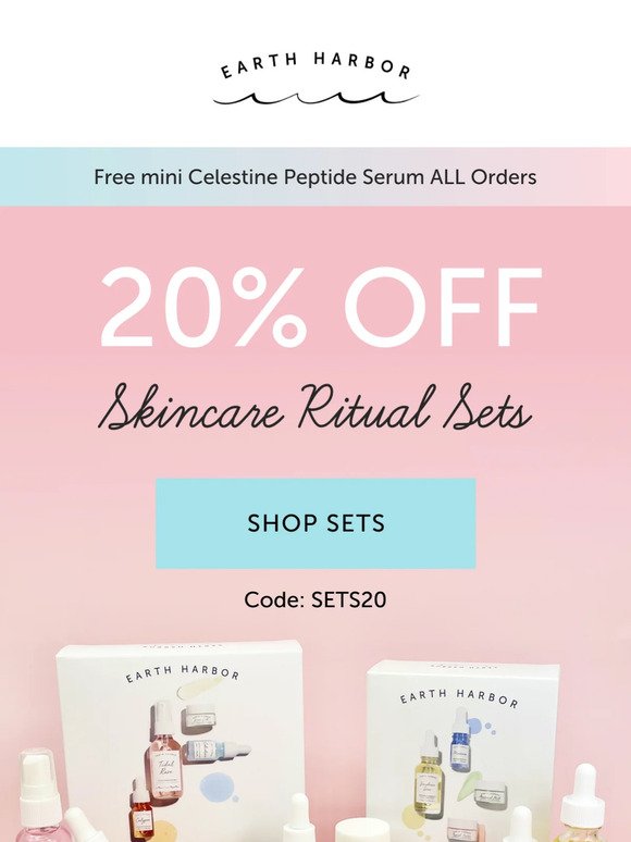 Limited Time: Extra 20% OFF Sets!