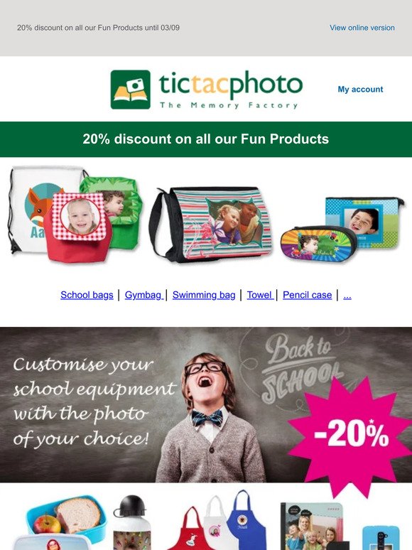 Back to school: discover all our Fun Products to personalize