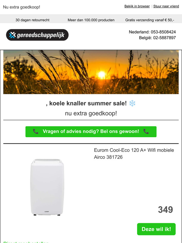 , koele knaller summer sale! ❄️