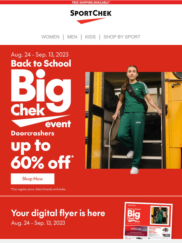 Big Chek Back To School Event Starts Now!