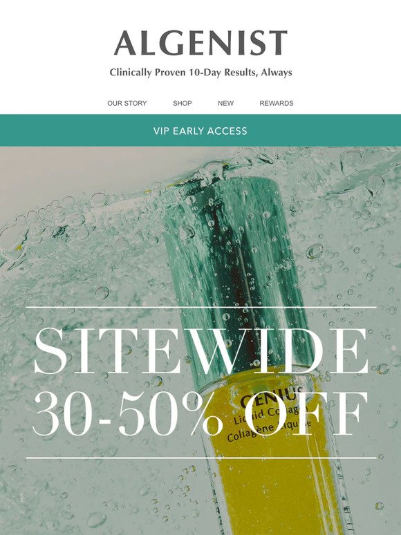 VIP Early Access Sitewide 30-50% Off Starts Today!