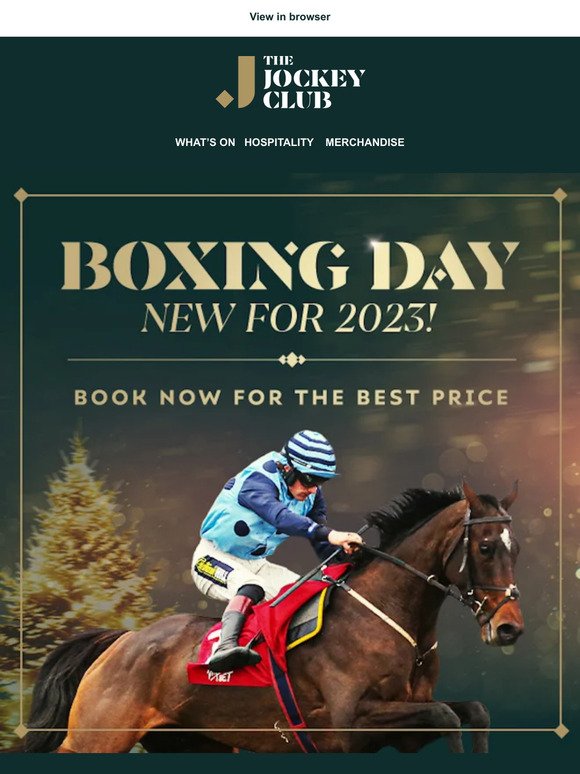 New for 2023 - Boxing Day at Aintree Racecourse!