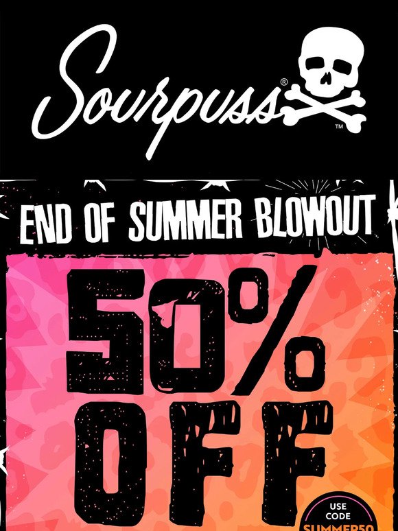 50% OFF?!? Our End Of Summer Blowout Sale Starts Now 🔥