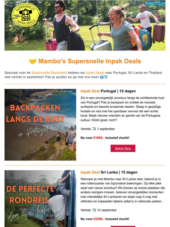 🤝 Mambo's Supersnelle Inpak Deals voor september