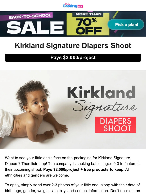 🚨 Kirkland Diapers Photoshoot Milled