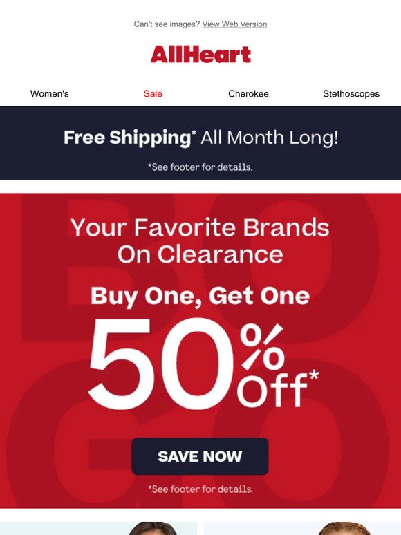 Top brands, low prices: BOGO 50% off clearance