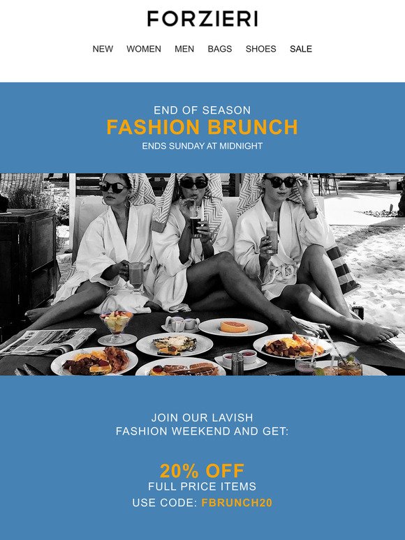 ⏱️ Weekend-Only | Fashion Brunch Exclusive