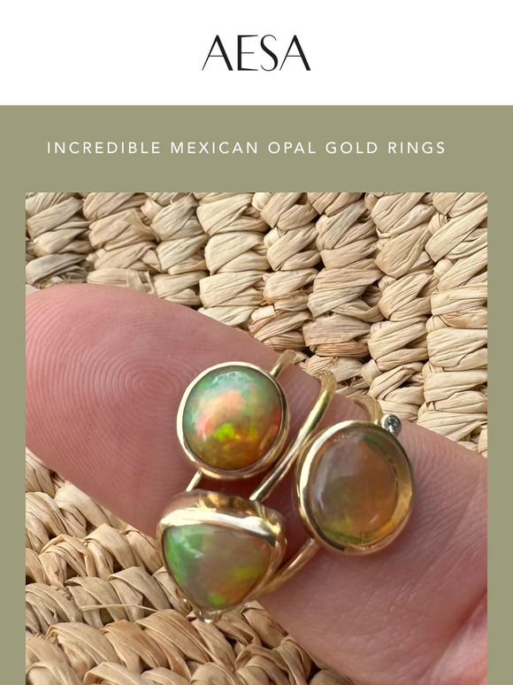 Spectacular Opal Rings (with a discount for our subscribers)