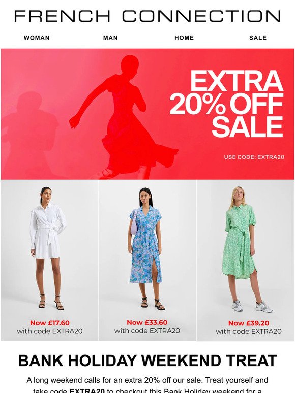 Just landed: Extra 20% off sale is here 📣