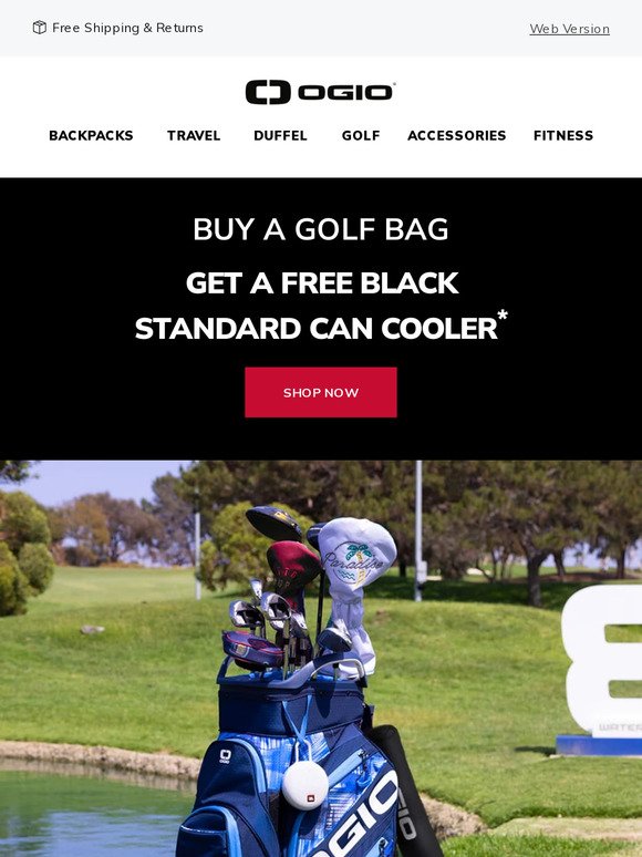 Buy A Golf Bag & Get A Black Standard Can Cooler FREE