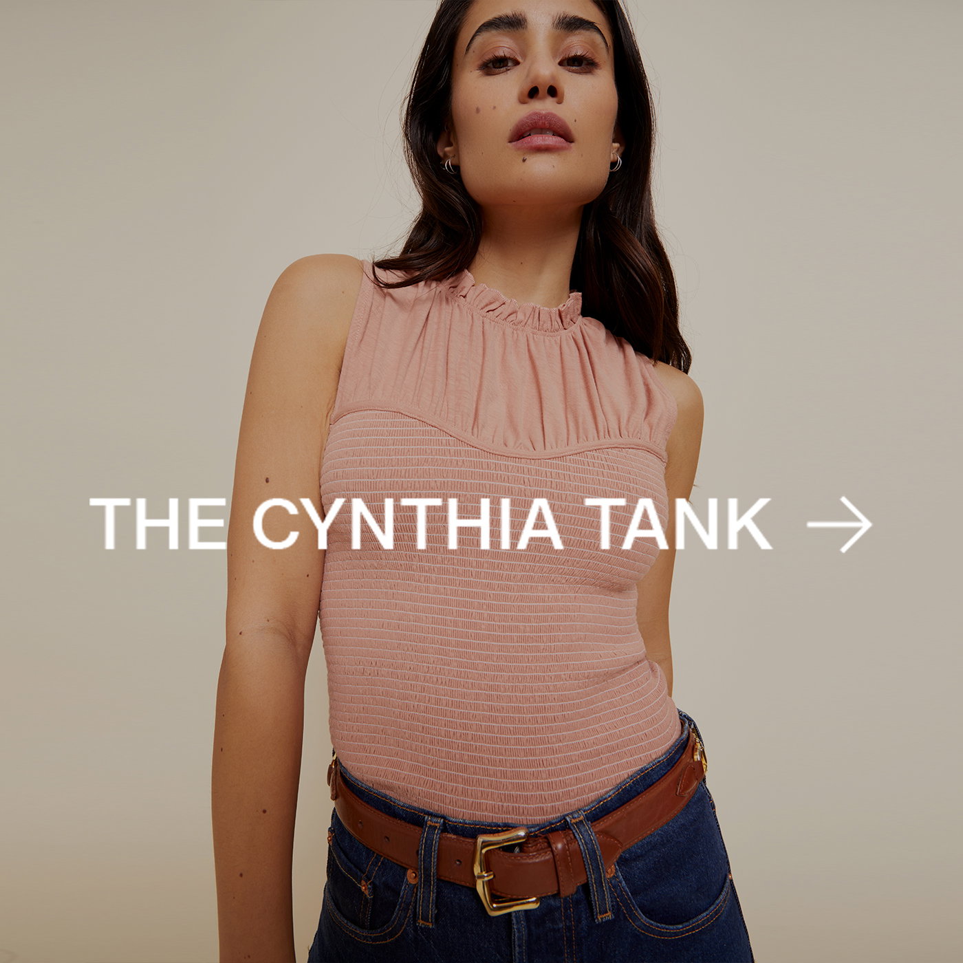 Cynthia Smocked + Layered Tank - Bisou | NATION LTD