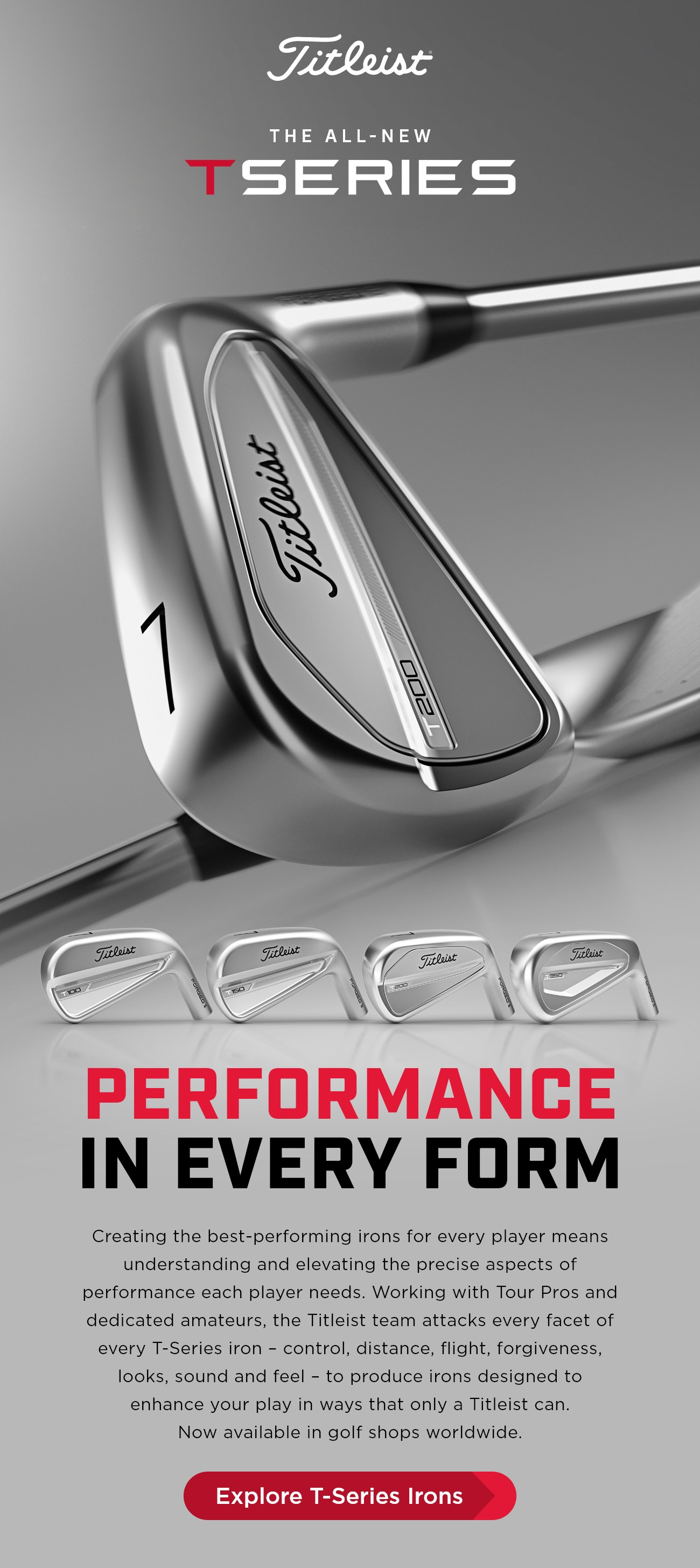 New Titleist T-Series Irons  Performance In Every Form 