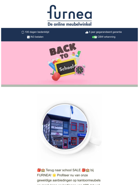 BACK TO SCHOOL SALE❗️🎒10% t/m 30% KORTING OP ALLE KANTOORMEUBELS❗️