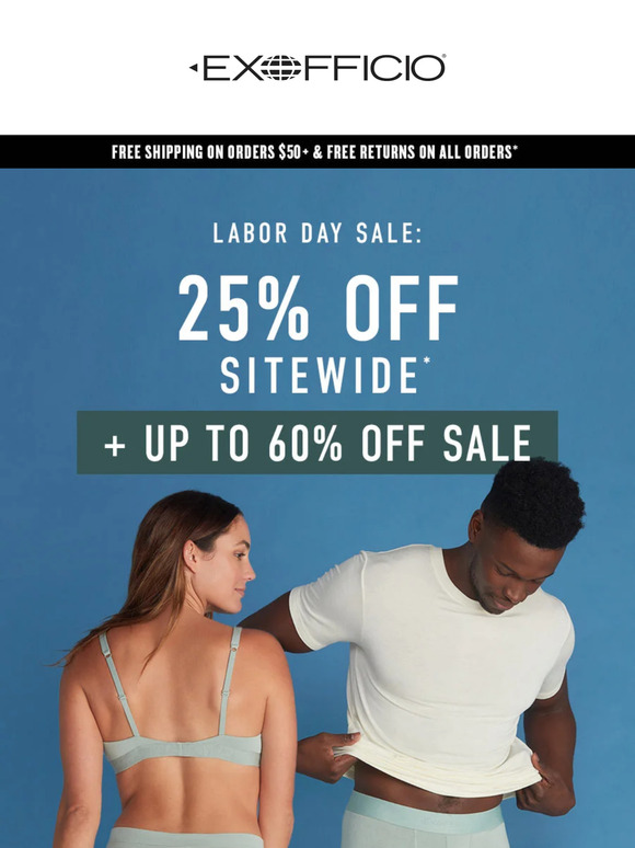 Labor Day Sale: 25% Off Sitewide + Up to 60% Off Sale