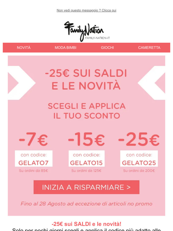 🤩 -25€ Per Te Su Tutto! Scopri la Promo! 🤩