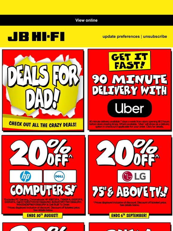 20 off Dell, HP Computers + stacks more! Milled