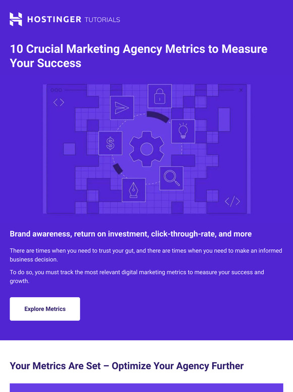 Are you successful? Let the metrics speak